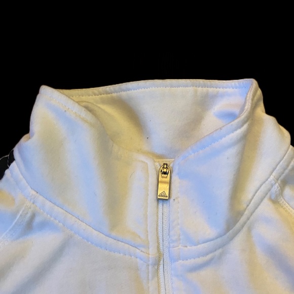 Adidas Full Zip Up Women’s Size M White Sweater - Picture 4 of 6